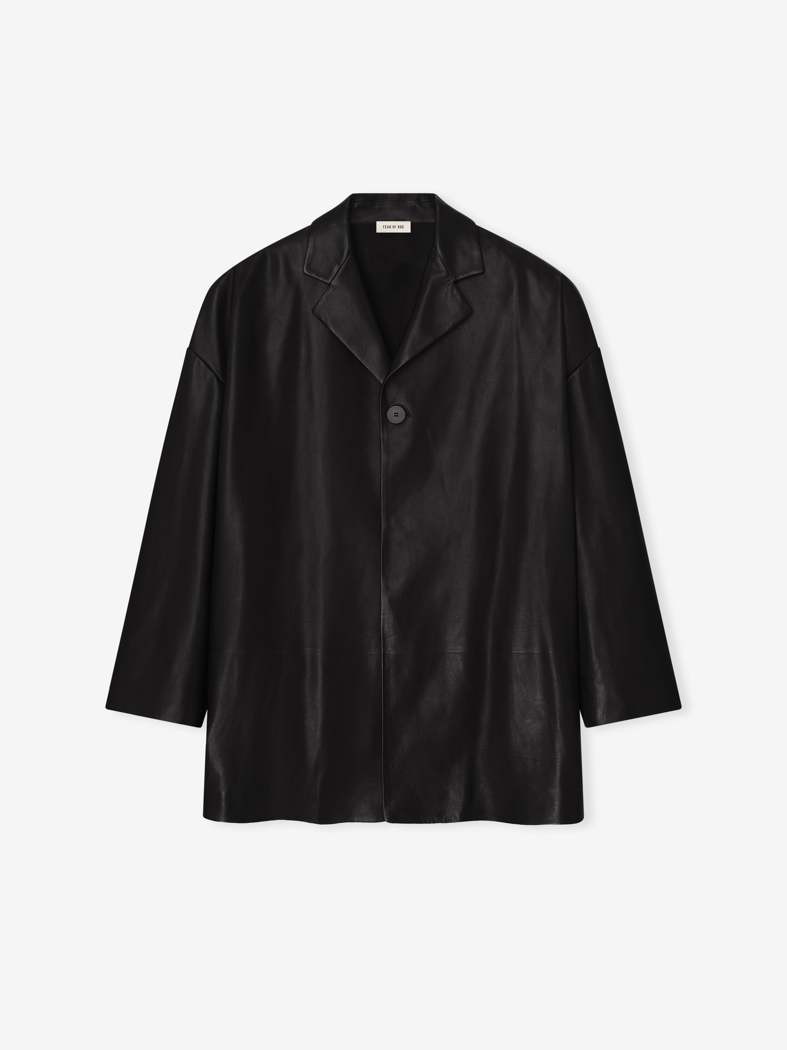 Leather Relaxed Blazer